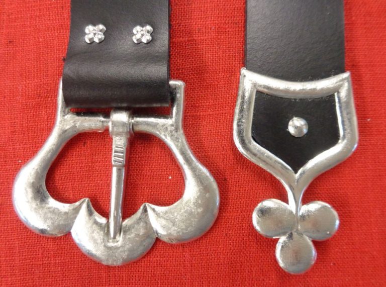 Replica Medieval Pewter Buckles and Chapes from Billy and Charlie