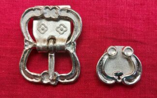 Large Double Buckle and Chape. The buckle has the new attachment plate.